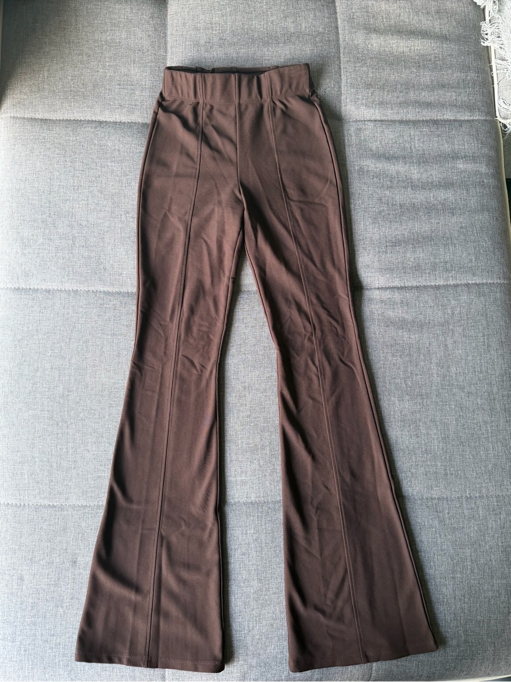 Garage Brown Flare Knit Pants